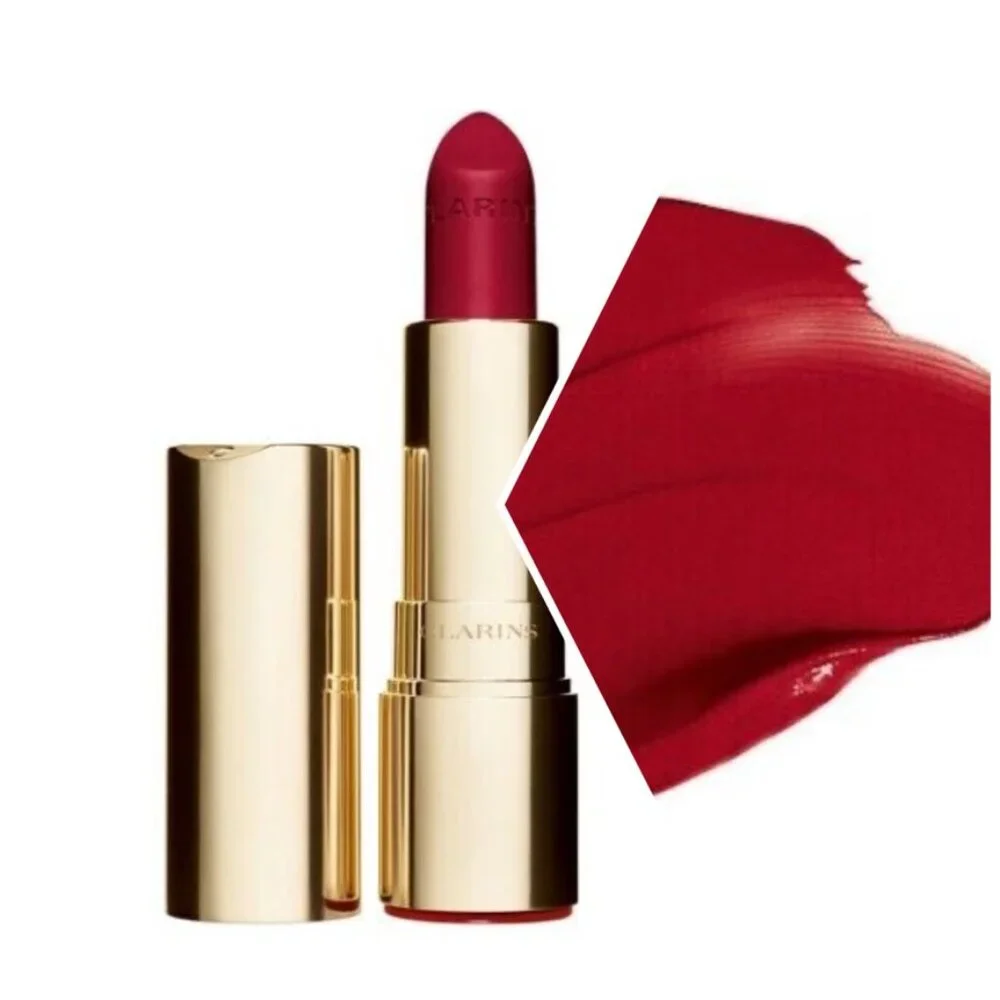 CLARINS Joli Rouge Lipstick 754 DEEP RED - Flawed box